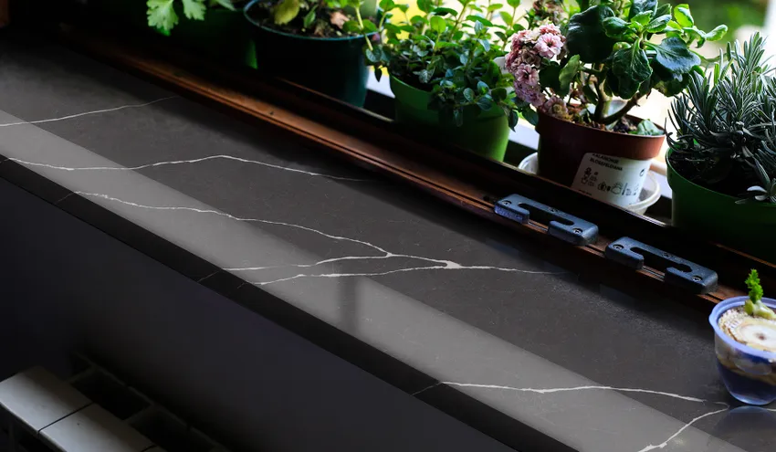 Кварцевый агломерат Grey Marquina